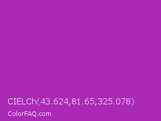 CIELCh 43.624,81.65,325.078 Color Image