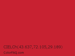 CIELCh 43.637,72.105,29.189 Color Image