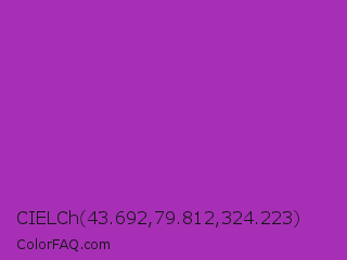CIELCh 43.692,79.812,324.223 Color Image
