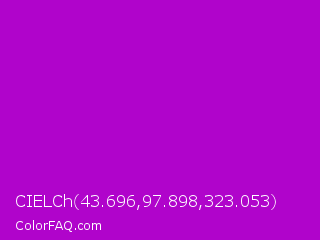CIELCh 43.696,97.898,323.053 Color Image
