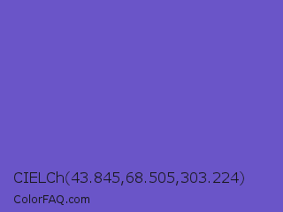 CIELCh 43.845,68.505,303.224 Color Image