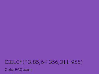CIELCh 43.85,64.356,311.956 Color Image