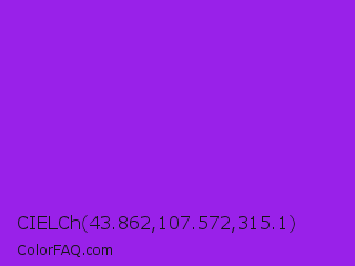 CIELCh 43.862,107.572,315.1 Color Image