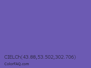 CIELCh 43.88,53.502,302.706 Color Image