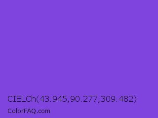CIELCh 43.945,90.277,309.482 Color Image