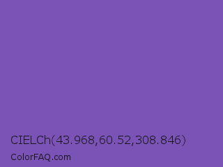 CIELCh 43.968,60.52,308.846 Color Image