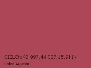 CIELCh 43.997,44.037,15.911 Color Image