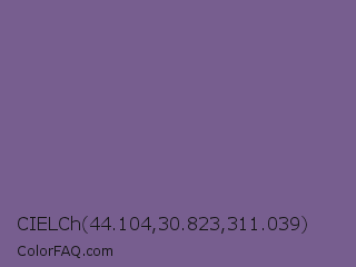 CIELCh 44.104,30.823,311.039 Color Image