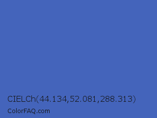 CIELCh 44.134,52.081,288.313 Color Image