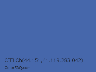 CIELCh 44.151,41.119,283.042 Color Image