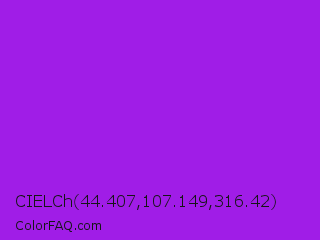CIELCh 44.407,107.149,316.42 Color Image