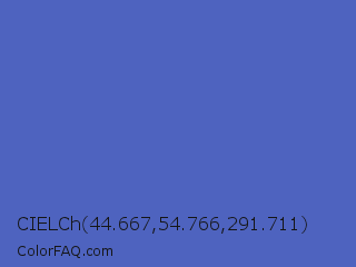 CIELCh 44.667,54.766,291.711 Color Image