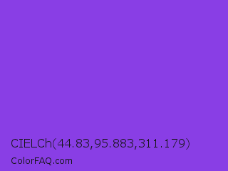 CIELCh 44.83,95.883,311.179 Color Image