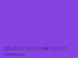 CIELCh 45.007,92.588,310.157 Color Image