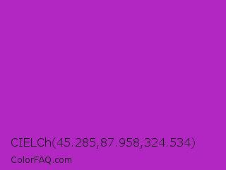 CIELCh 45.285,87.958,324.534 Color Image