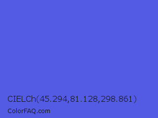 CIELCh 45.294,81.128,298.861 Color Image