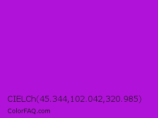 CIELCh 45.344,102.042,320.985 Color Image