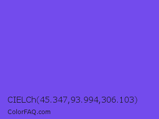 CIELCh 45.347,93.994,306.103 Color Image