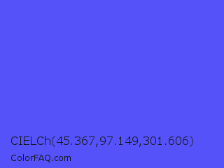 CIELCh 45.367,97.149,301.606 Color Image