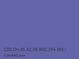 CIELCh 45.42,39.892,294.981 Color Image