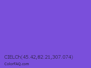 CIELCh 45.42,82.21,307.074 Color Image
