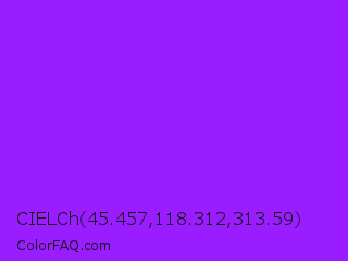 CIELCh 45.457,118.312,313.59 Color Image