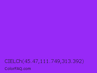 CIELCh 45.47,111.749,313.392 Color Image