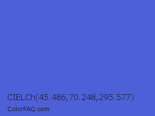 CIELCh 45.486,70.248,295.577 Color Image