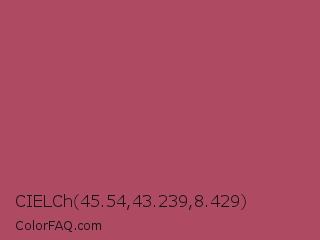 CIELCh 45.54,43.239,8.429 Color Image