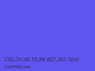 CIELCh 45.55,88.827,301.564 Color Image