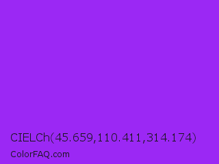 CIELCh 45.659,110.411,314.174 Color Image