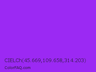 CIELCh 45.669,109.658,314.203 Color Image