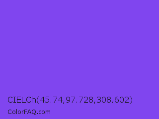 CIELCh 45.74,97.728,308.602 Color Image