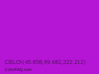 CIELCh 45.858,99.682,322.212 Color Image