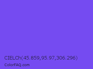 CIELCh 45.859,95.97,306.296 Color Image