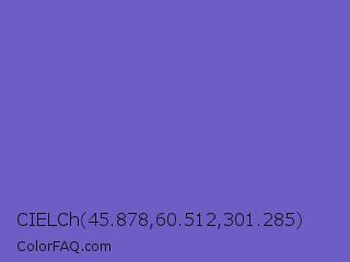 CIELCh 45.878,60.512,301.285 Color Image