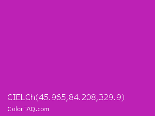 CIELCh 45.965,84.208,329.9 Color Image