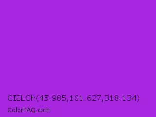 CIELCh 45.985,101.627,318.134 Color Image