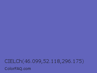 CIELCh 46.099,52.118,296.175 Color Image