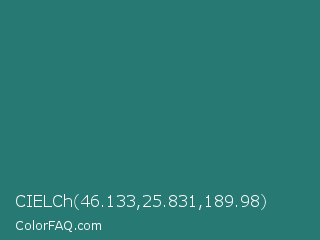 CIELCh 46.133,25.831,189.98 Color Image