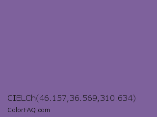 CIELCh 46.157,36.569,310.634 Color Image