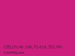 CIELCh 46.196,70.616,352.99 Color Image