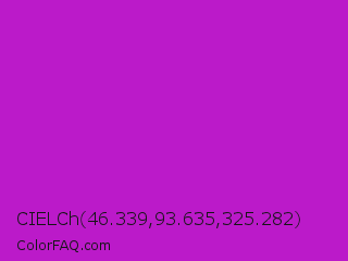 CIELCh 46.339,93.635,325.282 Color Image