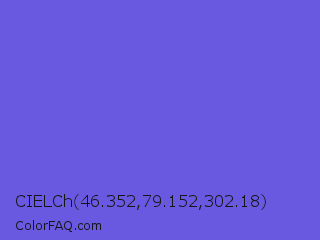 CIELCh 46.352,79.152,302.18 Color Image