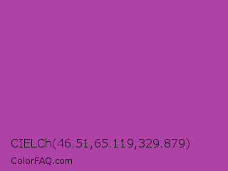 CIELCh 46.51,65.119,329.879 Color Image