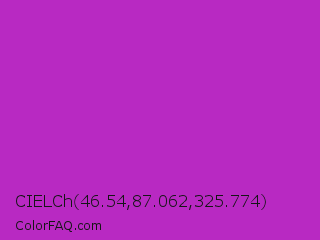 CIELCh 46.54,87.062,325.774 Color Image