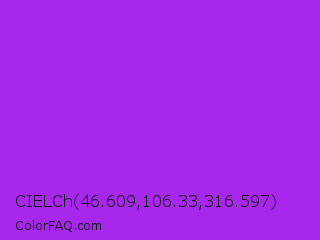 CIELCh 46.609,106.33,316.597 Color Image
