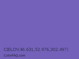 CIELCh 46.631,52.976,302.497 Color Image