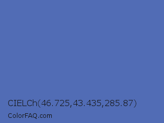 CIELCh 46.725,43.435,285.87 Color Image