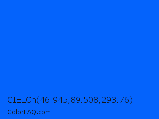 CIELCh 46.945,89.508,293.76 Color Image